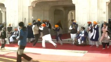 Sukhbir Singh Badal Attacked in Punjab: Man Tries To Shoot Shiromani Akali Dal President at Golden Temple in Amritsar, Arrested (Watch Video)