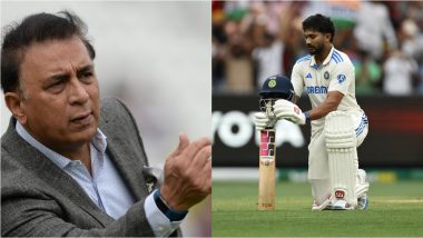 Sunil Gavaskar Gives Standing Ovation to Nitish Kumar Reddy in Commentary Box After He Scores Maiden Century in International Cricket During IND vs AUS Boxing Day Test 2024 (Watch Video)