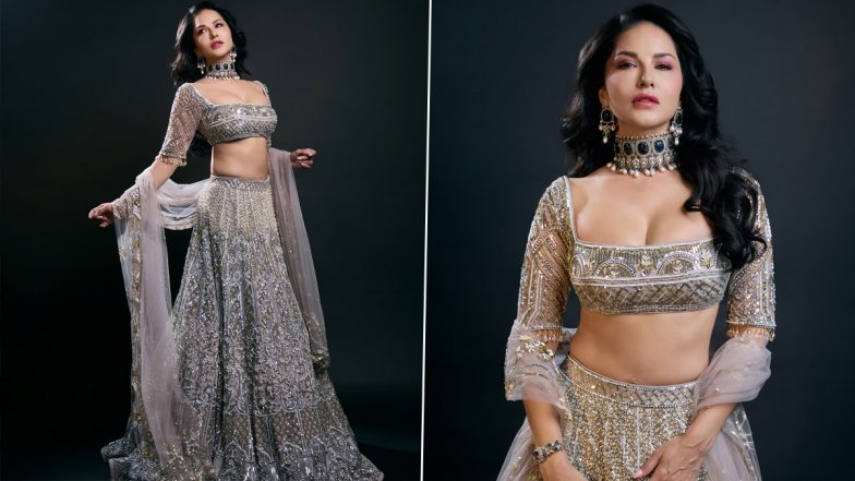 Sunny Leone Serves Ethnic Glam in Latest Appearance, Actress Mesmerises in Breathtaking Lehenga (View Pictures)