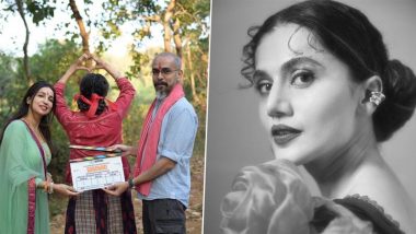 Taapsee Pannu Begins Shooting for ‘Gandhari’; Actress Shares Pics From the Sets