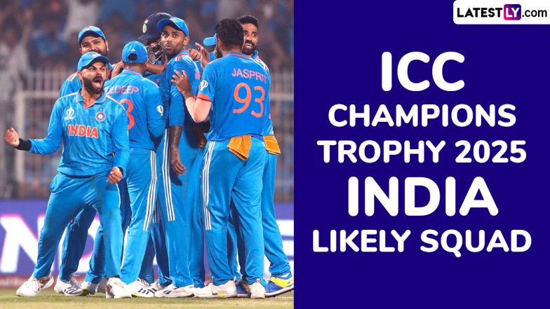 India’s Likely Squad for ICC Champions Trophy 2025: Check List of Players Who Can Be Part of ODI Competition in Pakistan