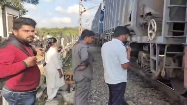 Telangana: Goods Train Breaks Into 2 Near Mahabubabad Station, Several Passenger Trains Delayed (Watch Video)