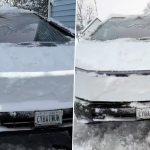 Cybertruck Owner Spots Major Design Flaw in Vehicle, Discovers ‘Ice Wall’ Completely Blocks Headlights When It Snows (Watch Video)