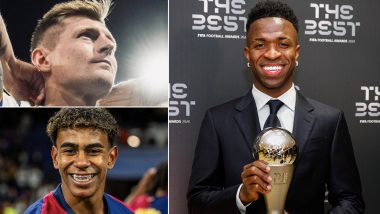 Vinicius Jr, Toni Kroos, Lamine Yamal and Other Stars Named in The Best FIFA Men's 11 for 2024