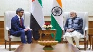 India Middle East Europe Corridor Discussed Between PM Narendra Modi and UAE Deputy PM Sheikh Abdullah bin Zayed Al Nahyan, Says MEA (See Pics)
