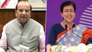 Delhi LG VK Saxena Censures CM Atishi for Failing To Present CAG Reports Before Assembly for Last 2 Years; Calls for Special Session