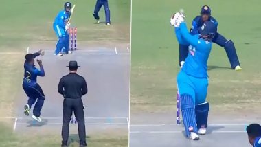 Vaibhav Suryavanshi Hits Three Sixes, Scores 31 Runs in One Over During IND U-19 vs SL U-19 Asia Cup 2024 Semifinal Match