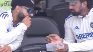 Virat Kohli and KL Rahul Spotted Sharing Food From Same Box During Rain Break on Day 1 of IND vs AUS 3rd Test 2024, Fans React