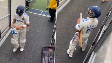 Virat Kohli Confronts Booing Fans at Melbourne Cricket Ground After Being Dismissed Late on Day 2 of IND vs AUS Boxing Day Test 2024 (Watch Video)