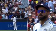 Virat Kohli Gestures Fans at MCG to Cheer Loud as They Chant His Name During IND vs AUS Boxing Day Test 2024 (Watch Video)