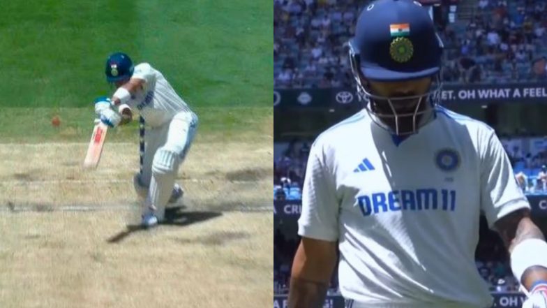 Virat Kohli Falls to an Outside Off-Stump Delivery Yet Again! Watch All of Star Cricketer's Dismissals in IND vs AUS Border-Gavaskar Trophy 2024-25 After Mitchell Starc Gets His Wicket in Boxing Day Test (Watch Video)