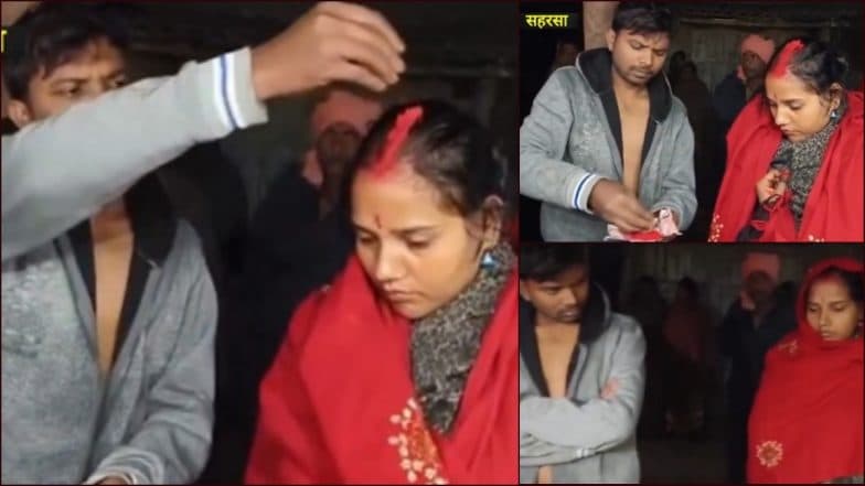 Bizarre Bihar News! Man in Saharsa Gets His Wife, a Mother of Three Kids Marry Her Boyfriend, Who Is Father of Two Children After Knowing About Their Love Affair, Video Goes Viral