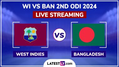 West Indies vs Bangladesh Free Live Streaming Online, 2nd ODI 2024: How To Watch WI vs BAN Cricket Match Live Telecast on TV?