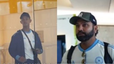 Yashasvi Jaiswal Gets Stuck in ‘No Entry’ Area While Heading to Adelaide Ahead of IND vs AUS 2nd Test of Border-Gavaskar Trophy 2024–25, Rohit Sharma Asks ‘Udhar Kyu Gaya?’ (Watch Video)