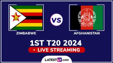 Zimbabwe vs Afghanistan Free Live Streaming Online, 1st T20I 2024: How to Watch ZIM vs AFG Cricket Match Live Telecast on TV?