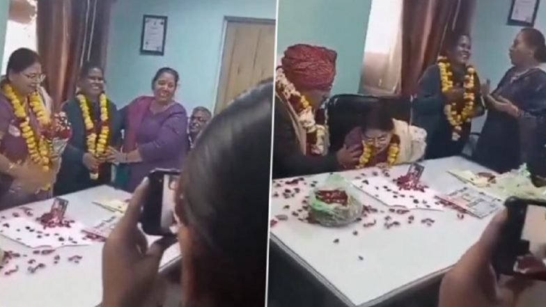 Sudden Death in Kota: Woman Collapses Abruptly and Dies in Husband's Retirement Party in Rajasthan (Watch Video)