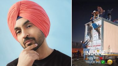 Diljit Dosanjh Shares Funny Fan Moment with Truck Roof Climb During Indore Performance