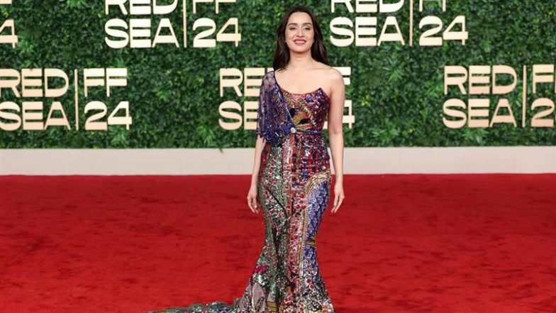 Red Sea International Film Festival 2024: Shraddha Kapoor Dazzles in Multi-Coloured Gown at Gala Screening (View Pics)