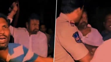 Telugu Actor Mohan Babu Faces Police Action After Alleged Attack on Reporter With Microphone Amid Family Dispute (Watch Videos)