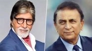 Amitabh Bachchan Hilariously Underestimates Sunil Gavaskar's Age by 10 Years, Corrects Himself Later (View Post)