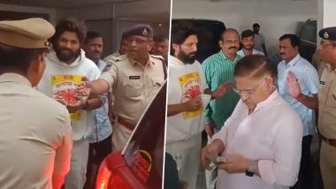 Allu Arjun in Legal Trouble: Hyderabad Police Detain Actor Over Theatre Stampede at ‘Pushpa 2’ Screening (Watch Video)