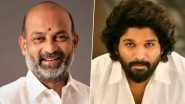 BJP Leader Bandi Sanjay Kumar Criticises Congress Government for &lsquo;Wrong&rsquo; Arrest of National Award-Winning Actor Allu Arjun, Calls It &lsquo;Disgraceful and Mismanaged&rsquo; (See Post)