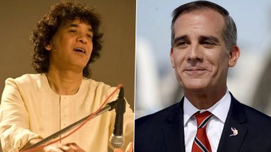 Ustad Zakir Hussain Passes Away: US Ambassador Eric Garcetti Pays Tribute to the Legendary Tabla Maestro, Calls Him ‘An Inspiration to Generations of Musicians’ (View Post)