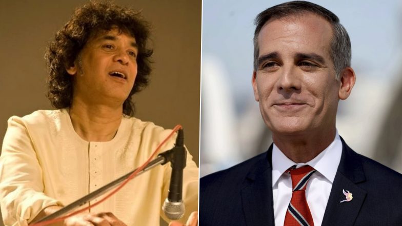 Ustad Zakir Hussain Passes Away: US Ambassador Eric Garcetti Pays Tribute to the Legendary Tabla Maestro, Calls Him ‘An Inspiration to Generations of Musicians’ (View Post)