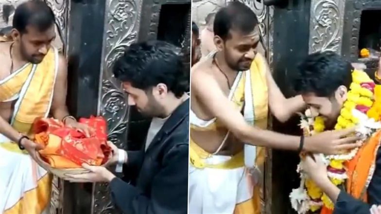 Utkarsh Sharma Attends Bhasma Aarti at Shri Mahakaleshwar Temple Ahead of 'Vanvaas' Release (Watch Video)