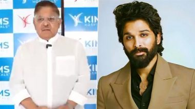 Allu Arjun’s Father Allu Aravind Meets Injured Boy After Tragic ‘Pushpa 2’ Incident in Hyderabad (Watch Video)