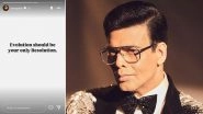 Karan Johar Shares His 2025 New Year Resolution on Instagram; Here's What the Director Said (View Post)