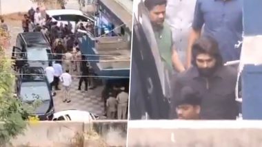 ‘Pushpa 2’ Stampede Incident: Allu Arjun Appears at Chikkadpally Police Station in Hyderabad (Watch Videos)