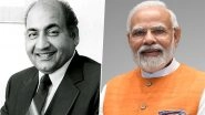 Mohammed Rafi 100th Birth Anniversary: PM Narendra Modi Pays Tribute to the Legendary Singer&rsquo;s Timeless Legacy, Says &lsquo;May His Music Keep Adding Joy in the Lives of People&rsquo; (View Post)
