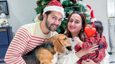 Christmas 2024: Varun Dhawan and Natasha Dalal Share First Family Photo with Daughter Lara (View Pic)