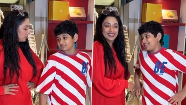 Rupali Ganguly Shares Adorable Paparazzi Moment Teaching Son Rudransh to Pose Like a Pro