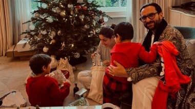 Kareena Kapoor Khan and Saif Ali Khan Make Christmas Special for Taimur and Jeh with Heartwarming Gifts (View Pics)