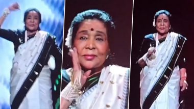 Asha Bhosle Adds Her Magic to ‘Tauba Tauba’ Song, Performs Hook Step at Dubai Concert (Watch Video)