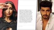 Malaika Arora Shares Powerful Lessons Learned in 2024 After Her Separation From Arjun Kapoor; Says, &lsquo;Life Can Change in the Blink of an Eye&rsquo; (View Post)
