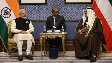 India and Kuwait Ink Defence Pact, Elevate Ties to Strategic Partnership After PM Narendra Modi Meets Emir Sheikh Meshal Al-Ahmad Al-Jaber Al-Sabah and Other Kuwaiti Leaders