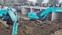 Madhya Pradesh Bridge Collapse: 3 Labourers Killed As Concrete Slab of Under-Construction Bridge Collapses in Budhni (Watch Video)