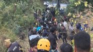 Uttarakhand Accident: 3 Dead, Several Injured As Bus Carrying 27 People Falls Into 1,500-Feet-Deep Gorge on Bhimtal-Ranibagh Road in Nainital, Rescue Operations Underway (Watch Videos)