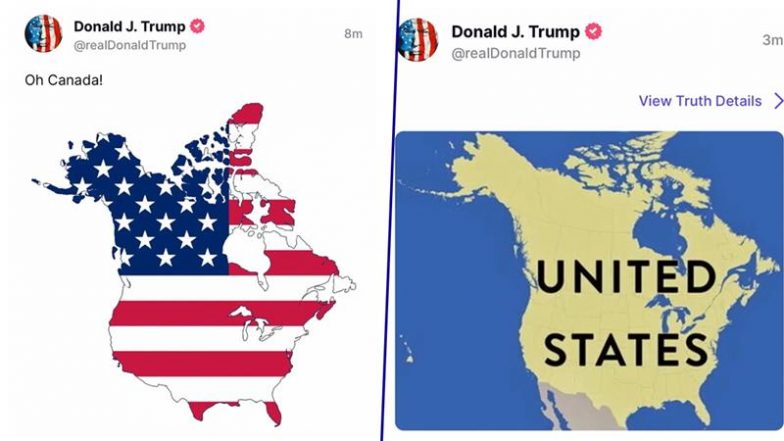 Donald Trump Shares Maps Depicting Canada as Part of US