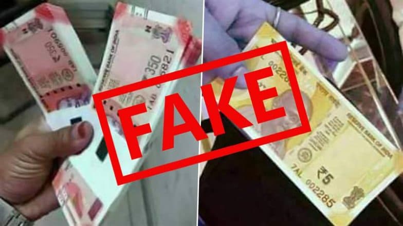 RBI Issued INR 350, INR 5 Notes? As Fake Pics of ‘New Currency Notes’ Surface, Here’s a Fact Check of Viral Claim