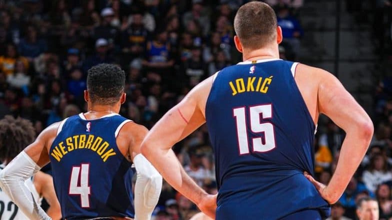 Russell Westbrook-Nikola Jokic Become First Duo in NBA to Score Triple-Double in Same Game Multiple Times in Single Season, Achieves Feat During Denver Nuggets vs Brooklyn Nets NBA 2024-25 Match