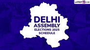 Delhi Assembly Election 2025 Date and Full Schedule Announced by EC: Polling on February 5, Result on February 8