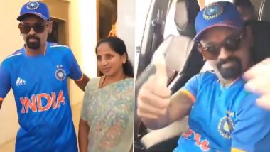 Vinod Kambli Discharged From Thane Hospital, Leaves Premises Wearing Indian Cricket Team Jersey Former Cricketer Greets Fans (Watch Video)