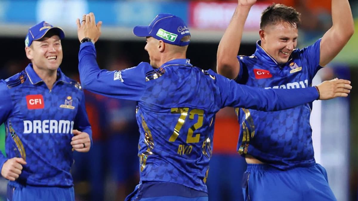 MI Cape Town Beats Defending Champions Sunrisers Eastern Cape in SA20 2025 