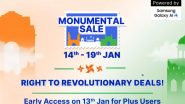 Flipkart Republic Day Sale 2025: From Dates to Exciting Deals and Discount Offers, Know What to Expect From Flipkart Monumental Sale Coming Ahead of R-Day