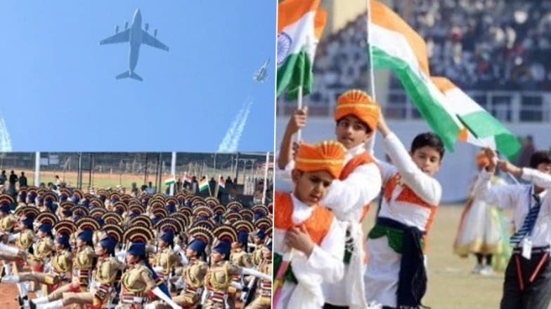 Republic Day Parade 2025: Stage Set for 76th R-Day Celebrations in Delhi, President Droupadi Murmu-Led R-Day Parade at Kartavya Path To Showcase India’s Cultural Diversity, Progress and Military Prowess