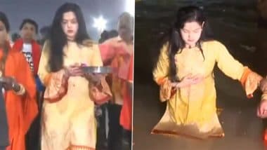 Maha Kumbh 2025: Mamta Kulkarni Becomes Mahamandleshwar of Kinnar Akhara, Gets Her Name Changed to Shri Yamai Mamta Nandgiri (Watch Video)